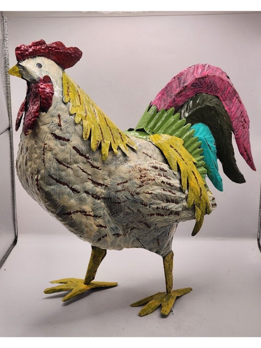 Metal Hen Statue - Picture 1 of 5